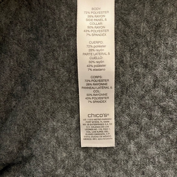 💖 Weekends by Chico’s Vest | Small | Black, With Gray & Black Pattern | EUC - Picture 8 of 8